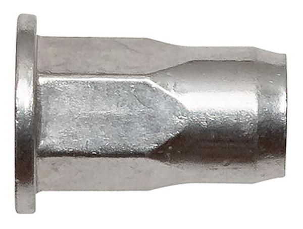Нерж. сталь Заклепка с внутренней резьбой, цилиндрический бортик, шестигранная ½