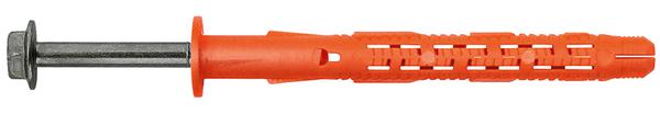 BFK-STBs Универсальный фасадный дюбель с бортиком со стопорным шурупом с прессшайбой (MagniSilver1000)