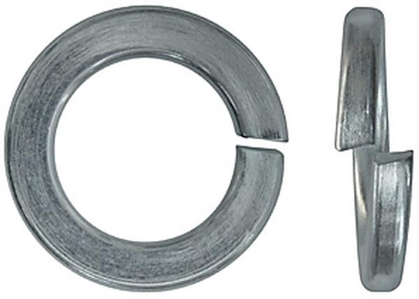 Шайба пружинная по DIN 127B, оцинкованная сталь